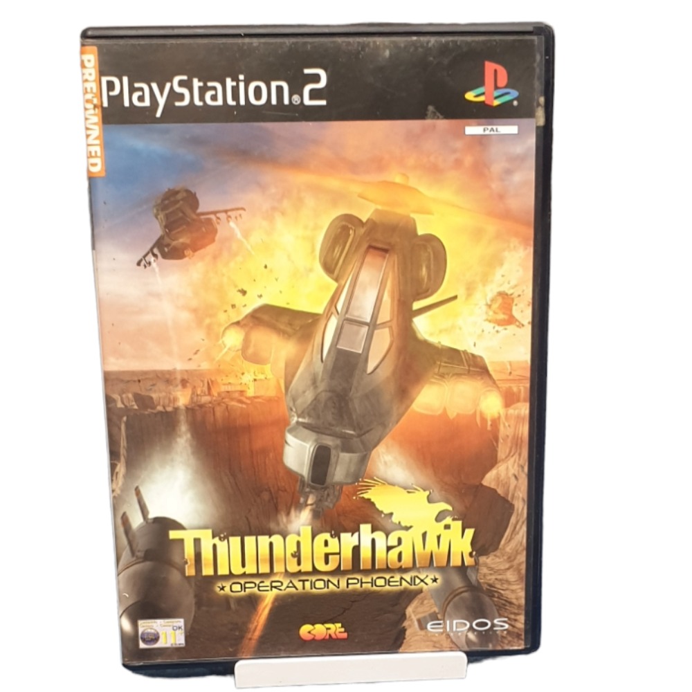 Jeu Thunderhawk Operation Phoenix Sur PS2, Boîtier Et Notice Usés, Disque Rayé Mais Fonctionnel